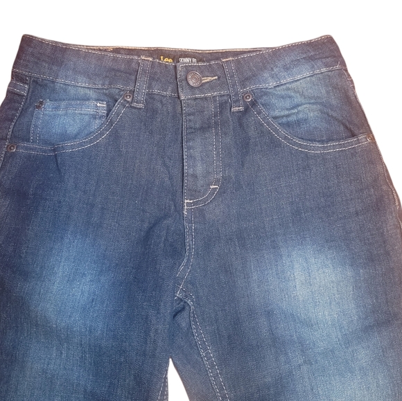 Lee blue jeans straight leg skinny fit size 14 - Picture 3 of 7